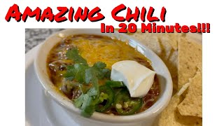 Amazing Chili in 20 Mins [upl. by Alaric871]