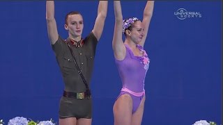 Russia 2nd in first Mixed Synchro Swim Champs  Universal Sports [upl. by Initof]