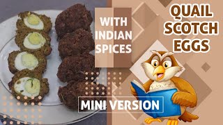 Scotch Quail Eggs  Quail Scotch Eggs Indian Style  How to Make Scotch Eggs  Quail Egg Recipes [upl. by Maximo]