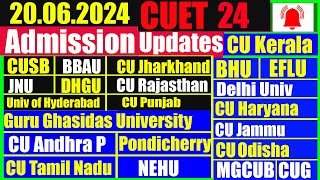 20062024 CUET24 Latest Updates  25 Universities Admission amp Counselling CUET  Open Admission [upl. by Pricilla759]