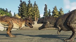 Giganotosaurus Vs Tarbosaurus  Jurassic World Evolution 2 [upl. by Kalli]