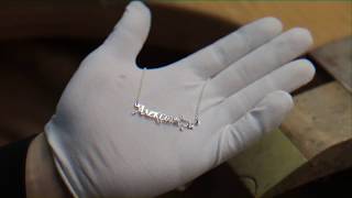 Making of personalized name necklace silver 925  MUST WATCH [upl. by Alih]