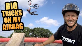 BIG TRICKS ON MY AIRBAG WITH BLAKE SAMSON [upl. by Eveneg505]