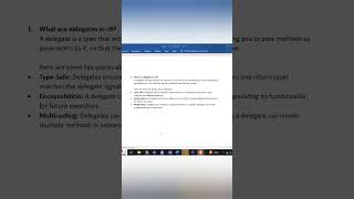 What are delegates in c [upl. by Nade]