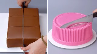 Wonderful Cake Decorating Tutorials  Amazing Chocolate Cake Decorating Idea  Satisfying Cakes [upl. by Darwen]