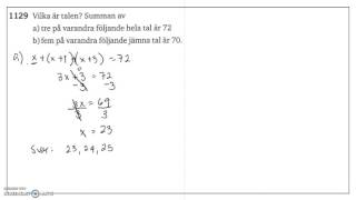 Matematik 5000 Ma 2c Kapitel 1 Ekvationer och omskrivning av formler 1129 [upl. by Lerual478]