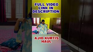 Ajio kurtis haul  ytshots youtubeshorts shorts kurtis haul viralvideo ajio [upl. by Nimaj]