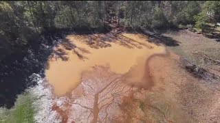 Lake left destroyed after Helene [upl. by Eartha22]