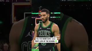 CELTICS GIVE CAVS FIRST LOST clutch nba basketball crazy [upl. by Omura518]