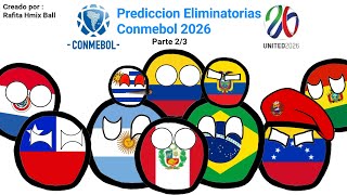 Prediccion eliminatorias conmebol 2026 parte 2 [upl. by Elleahcim]