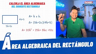 ÁREA ALGEBRAICA DE UN RECTANGULO [upl. by Fasano]