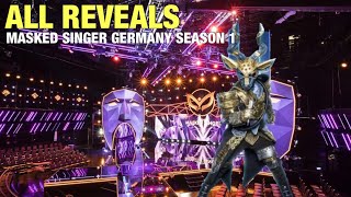 All Reveals Masked Singer Germany  Season 1 [upl. by Wira383]