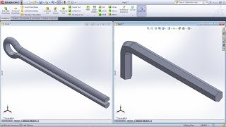 SolidWorks Training Practice Exercises for Beginners  9  SolidWorks Swept Boss Base Tutorial [upl. by Skricki940]