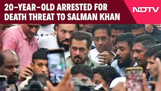 Salman Khan News  20YearOld Arrested From Noida For Death Threat To Salman Khan Zeeshan Siddique [upl. by Lucky]