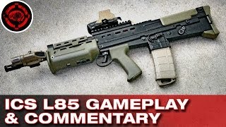 Airsoft L85 SA80 CQB Gameplay ICS L85 SA80 [upl. by Schwerin]