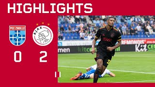 Sweet points in Zwolle 🔴🟡🟢  Highlights PEC Zwolle  Ajax  Eredivisie [upl. by Alidia280]