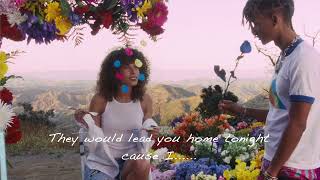 Jaden Smith  Roses Lyrics Video [upl. by Atilehs]