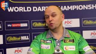 Darius Labanauskas reacts to Van Barneveld victory quotThis is the biggest win of my lifequot [upl. by Lari]