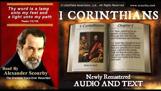 46 I Book of 1 Corinthians  Read by Alexander Scourby  AUDIO amp TEXT  FREE on YouTube GOD IS LOVE [upl. by Lawford]