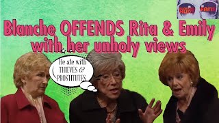 Blanche offends Rita amp Emily with her unholy views  Coronation Street 2006  Blanche Hunt Fans [upl. by Atauqal94]