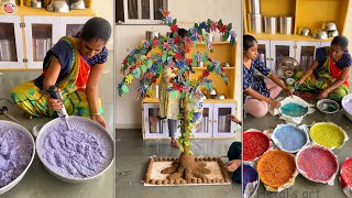 Interesting ideas that can be made from recycled Paper and Cardboard  Tree making  Room Makeover [upl. by Nanda]