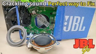 JBL Go Crackling sound  Perfect way to fix  Bluetooth speaker repair [upl. by Nylear736]