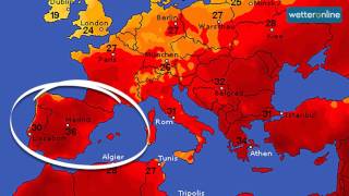 wetteronlinede Heißer Gruß aus Spanien 22062016 [upl. by Aierbma]