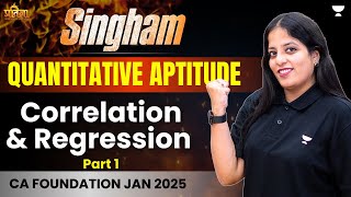 CA Foundation Jan 25  Correlation and Regression  Part 1  QA  Komal Gyamlani [upl. by Leasi]