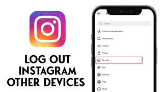 How To Log Out Instagram Other Devices In iPhone [upl. by Swithin]