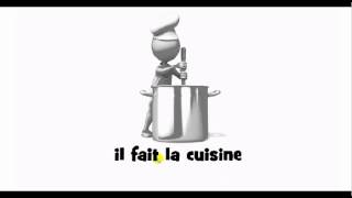 French pronunciation  il fait la cuisine [upl. by Elsy]