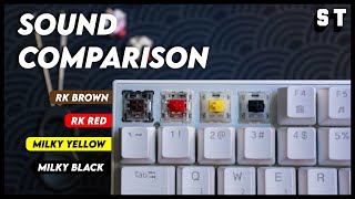 Gateron Yellows KS3 Full Black amp KS3x47 MilkTopBlackBottom Comparison [upl. by Tiffie]