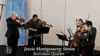 Jessie Montgomery STRUM  Borromeo Quartet [upl. by Eldreeda]