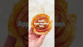 Tortilla Apple Cinnamon Tarts appletarts dessert quickrecipe [upl. by Aihcsrop]