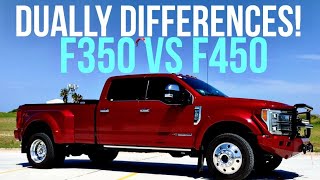 FORD F450 Pickup vs F350 Specs  FullTime RVers review 2021  Ford F450 compared to the 2020 F350 [upl. by Supat]