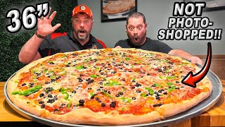 The Biggest Pizza Ive Ever Attempted  Sals 36Inch quotGodfatherquot Pizza Challenge [upl. by Schuster784]