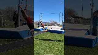 How Pole Vault Game Faces Blooper 🤯shorts [upl. by Harms]