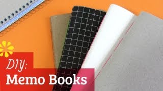 DIY Memo Notebooks  Saddle Stitch Bookbinding Tutorial  Sea Lemon [upl. by Cannon]