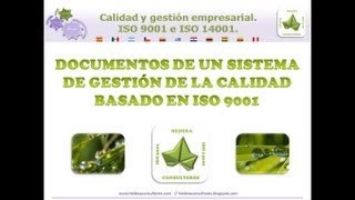 Documentos de un sistema de calidad ISO 9001 [upl. by Schellens]