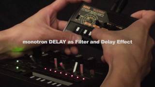 KORG monotron DELAY x monotribe  Future Dub Sound [upl. by Tinya]