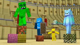 Random Items Arena Battle in Minecraft [upl. by Wentworth]