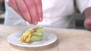 Recette de Denti et courgette fleur farcie sauce vierge  Sébastien Sanjou [upl. by Cost]