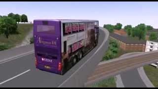 Omsi 1 tour 042 KMB Alexander Dennis En500 ATE in Savoy map [upl. by Anayek]