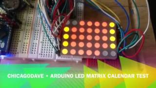 LED Matrix Calendar Test [upl. by Onailerua881]