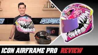 Icon Airframe Pro Helmet Review at SpeedAddictscom [upl. by Netsyrc590]