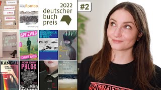 Teil 2  Mein erster Eindruck von der Longlist des deutschen Buchpreises 2022 🤔 [upl. by Bamford852]