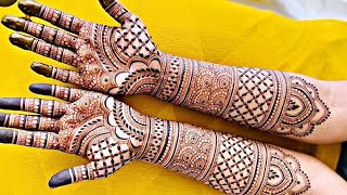 Beautiful Full Hand Mehndi design  Easy Mehndi design  mehndi [upl. by Swartz]