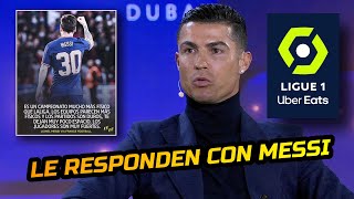 La Liga Francesa con Leo Messi le responde a Cristiano Ronaldo [upl. by Ael]