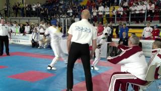 Zsolt Moradi v Davide Guffanti WAKO European Championships 2016 [upl. by Gerc]