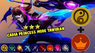 CADIA PRINCESS‼️ MODE TAWURAN MUSUH SAMPE SUREND MAGIC CHESS COMBO TERKUAT [upl. by Klimesh]