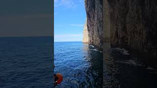 Coming out of the caves at Paxos 🇬🇷 corfu greece holiday paxos [upl. by Kehr]